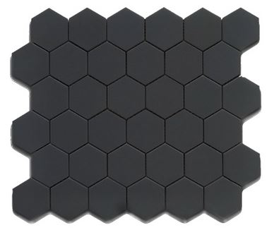 Alameda black-matte-2-inch-hexagons